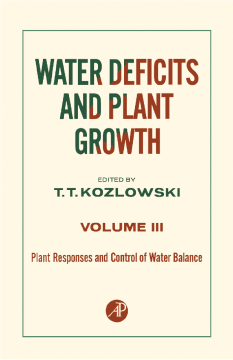 Plant Responses and Control of Water Balance Plant Responses and Control of Water Balance