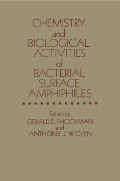 Chemistry and Biological Activities of Bacterial Surface Amphiphiles Chemistry and Biological Activities of Bacterial Surface Amphiphiles