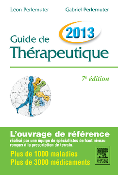 Guide de thérapeutique Guide de thérapeutique